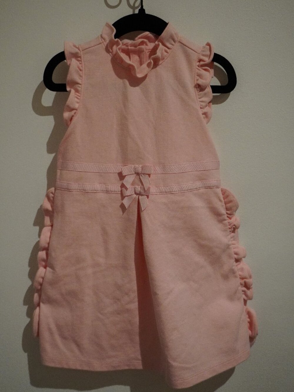 Janie & Jack Pink Double Bow Ponte Dress 3T New Condition